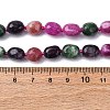 Natural Dyed Malaysia Jade Tumble Stone Nuggets Beaded Long Necklaces for Women NJEW-F340-A08-5