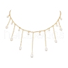 Shell Pearl Necklaces NJEW-TA00186-2