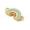 304 Stainless Steel Enamel Rainbow Connector Charms STAS-B085-32G-2