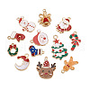 Cheriswelry 24Pcs 12 Style Alloy Enamel Pendants FIND-CW0001-18-2