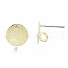 Rack Plating Iron Stud Earring Findings IFIN-N008-005-RS-3
