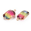 Gradient Color Glass Pendants GLAA-S193-005-B01-3