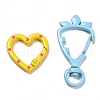 Spray Painted Alloy Clasps Set FIND-XCP0002-44-2