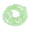 Electroplate Transparent Glass Beads Strands GLAA-N021-4mm-06-2