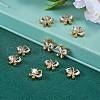 10Pcs Brass Micro Pave Clear Cubic Zirconia Charms KK-SZ0005-02-4