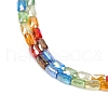Electroplate Glass Beads Strands EGLA-D300-05-3