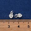 Brass Micro Pave Cubic Zirconia Charms KK-C071-09S-3