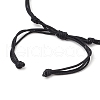 2Pcs 2 Colors Adjustable Nylon Thread Braided Bead Bracelets BJEW-JB11560-5
