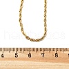304 Stainless Steel Rope Chain Necklaces NJEW-E026-09G-4