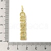 Brass Micro Pave Cubic Zirconia Pendants KK-Z042-19G-02-3