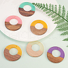 Resin & Wood Pendants RESI-CJ0002-01-6