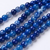 Natural Agate Beads Strands X-G-G754-07-8mm-1