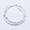 Natural Howlite Beads Strands G-P353-01-4mm-2