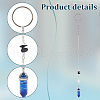 Chip & Bullet Gemstone with Glass Pendant Decoration HJEW-AB00400-4