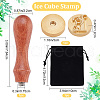 CRASPIRE 1Pc Golden Tone Brass Stamp Head DIY-CP0007-83E-2