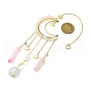 Moon & Star Brass Hanging Ornaments HJEW-TA00095-01-3