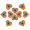 10Pcs 2 Colors Alloy Enamel Pendants JX080A-1