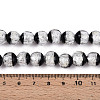 Luminous Handmade Lampwork Silver Foil Beads Strand FOIL-N029-03F-5