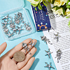 SUNNYCLUE 20Pcs 2 Styles Alloy Resin Pendants FIND-SC0013-38-3