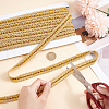 Polyester Braided Lace Trim OCOR-WH0078-08B-3