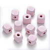 Spray Painted Natural Maple Wood Beads WOOD-N005-04B-1