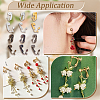 36Pcs Brass Clip-on Earring Findings KK-PH0021-01M-6