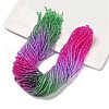 Transparent Painted Glass Beads Strands X1-DGLA-A034-T1mm-A06-1