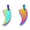 Ion Plating(IP) 201 Stainless Steel Pendants STAS-N098-199M-3
