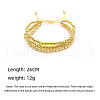 Brass Round Beaded Braided Beaed Bracelets WT6020-1-4