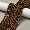 Natural Tiger Eye Beads Strands G-P575-B40-4x2mm-1