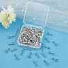 SUNNYCLUE 120Pcs Brass Ice Pick Pinch Bails FIND-SC0003-01P-7
