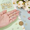 BENECREAT 40Pcs 2 Colors Brass Charms KK-BC0014-04-3