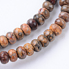 Natural Leopard Skin Jasper Bead Strands X-G-R403-4x6-10-1