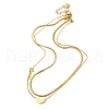 316 Surgical Stainless Steel Double Layer Necklaces NJEW-P324-03A-G-2