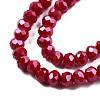 Electroplate Glass Beads Strands EGLA-A034-P8mm-A22-3