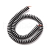 Matte Style Electroplate Non-magnetic Synthetic Hematite Beads Strands G-M007-76-2