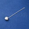 925 Sterling Silver Ends With Chain STER-S010-04B-S-2