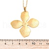 304 Stainless Steel Flower Pendant Necklaces NJEW-H059-30A-G-5
