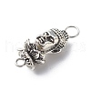 Tibetan Style Alloy Connector Charms PALLOY-JF01898-4