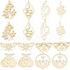 SUNNYCLUE 16Pcs 8 Style 201 Stainless Steel Pendants STAS-SC0005-02-1