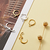 Brass Hoop Earring Findings KK-TA0008-03-NF-4