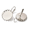 Brass DIY Leverback Earring Settings KK-R211-07P-02-2