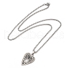 Heart Pendant Necklaces NJEW-A023-03P-2