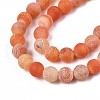 Natural Weathered Agate Beads Strands X-G-S259-05H-8mm-3