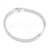 Tarnish Resistant 304 Stainless Steel Curb Chain Bracelets BJEW-P235-12P-1