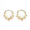 Brass Hoop Earring Finding KK-N261-67G-1