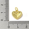 Real 18K Gold Plated Brass Pave Cubic Zirconia Pendants KK-M283-08G-01-3