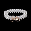 Alloy Crystal Rhinestone & Plastic Imitation Pearl Beaded Waist Belly Chains for Women FS-WG4F3BE-10-1