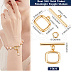 Beebeecraft 10 Sets Brass Toggle Clasps KK-BBC0015-84-2