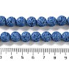 Synthetic Lava Rock Dyed Beads Strands G-H311-08C-09-5